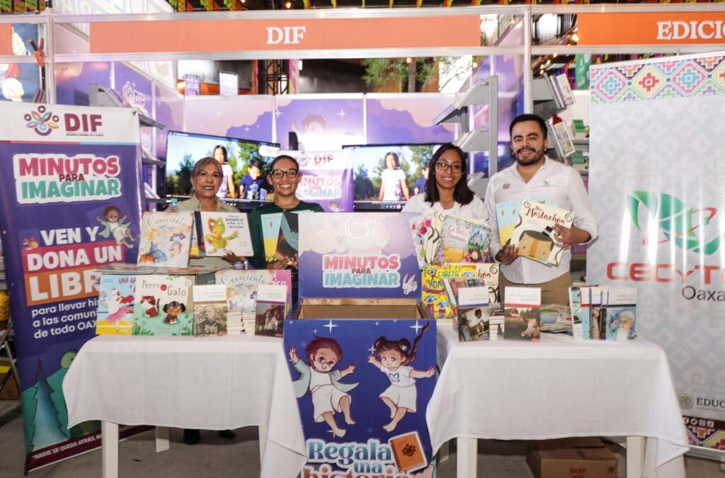 ¡Gracias Oaxaca por los libros para el programa Minutos para Imaginar!