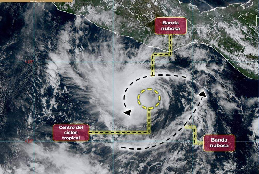 LA TORMENTA TROPICAL OTIS MANTIENE SU TRAYECTORIA HACIA LAS COSTAS DE GUERRERO.