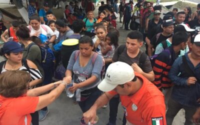 Realizan Operativo de Asistencia a Migrantes en la capital del estado