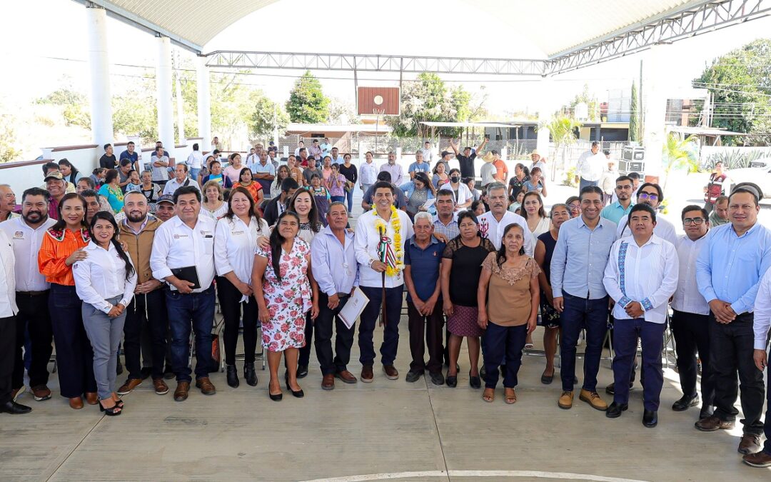 Con acciones y obras mejorará calidad de vida en Santa María Guelacé