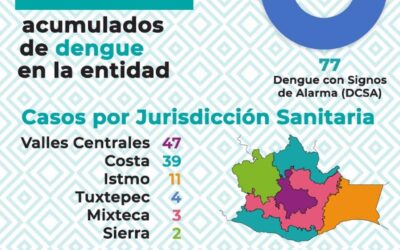 Llaman a intensificar acciones contra el dengue ante las primeras lluvias de Oaxaca
