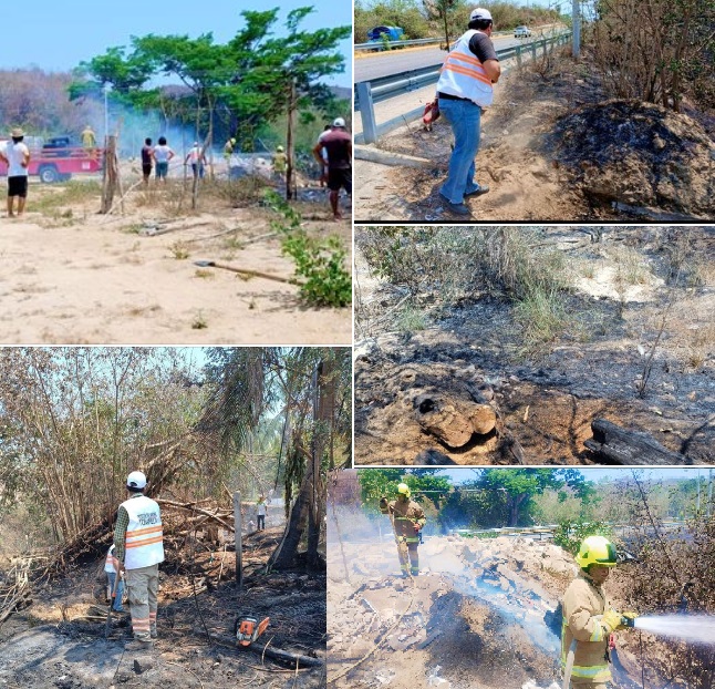 CONTROLARON Y LIQUIDARON INCENDIO LLANO GRANDE TONAMECA☀️