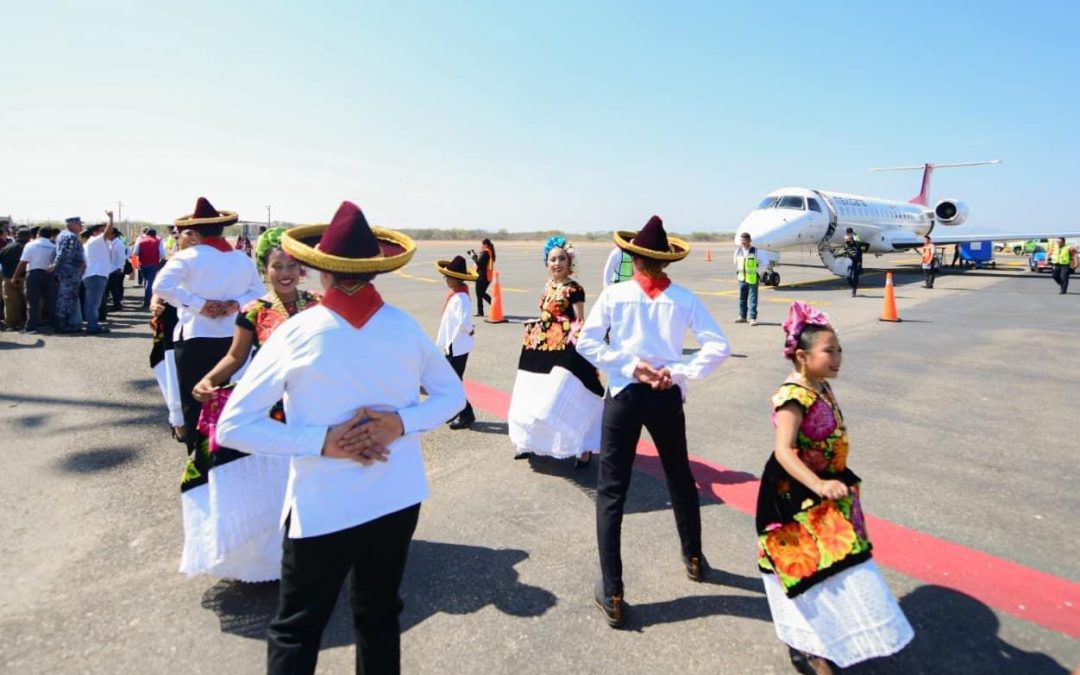 Llegan a Oaxaca 37 vuelos procedentes del AIFA, premiado como uno de los más bellos del mundo