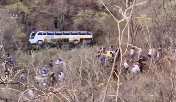 Se voltea autobús sur #México – #huajuapa