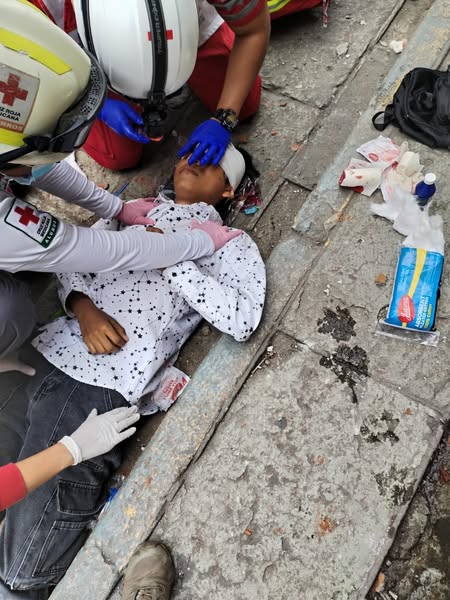 Se activó la #AlertaSísmica: Un joven salio herido