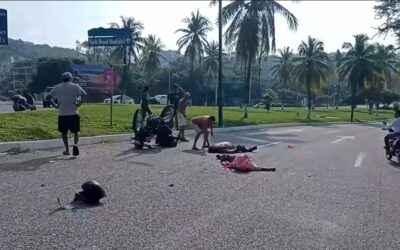 Pierde la vida dos motociclistas en Huatulco