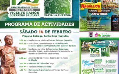 Conmemoración del 195 Aniversario Luctuoso del General Vicente Ramón Guerrero Saldaña en Playa La Entrega, Huatulco