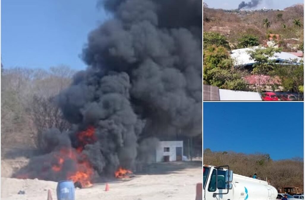 Incineración de droga en Huatulco
