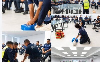 Capacitación en primeros auxilios y #RCP para cuerpos de seguridad de Huatulco