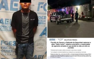 Capturan en #Oaxaca a “Gallo huiini”, responsable del h0micidi0 de un niño de 8 años en Juchitán.