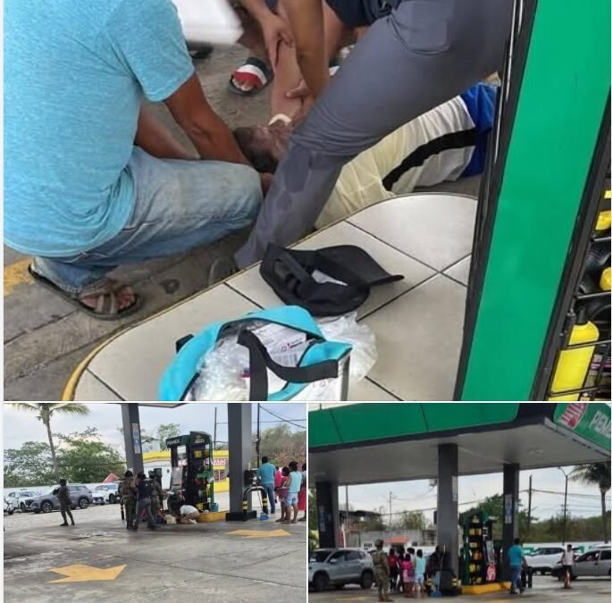 ¡LE DIO UN INFART0 EN GASOLINERA DE HUATULCO Y SOBREVIVE DE MILAGRO!