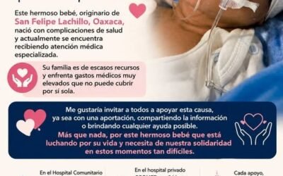 Recién nacido en #Huatulco, lucha por su vida, su familia requiere apoyo $