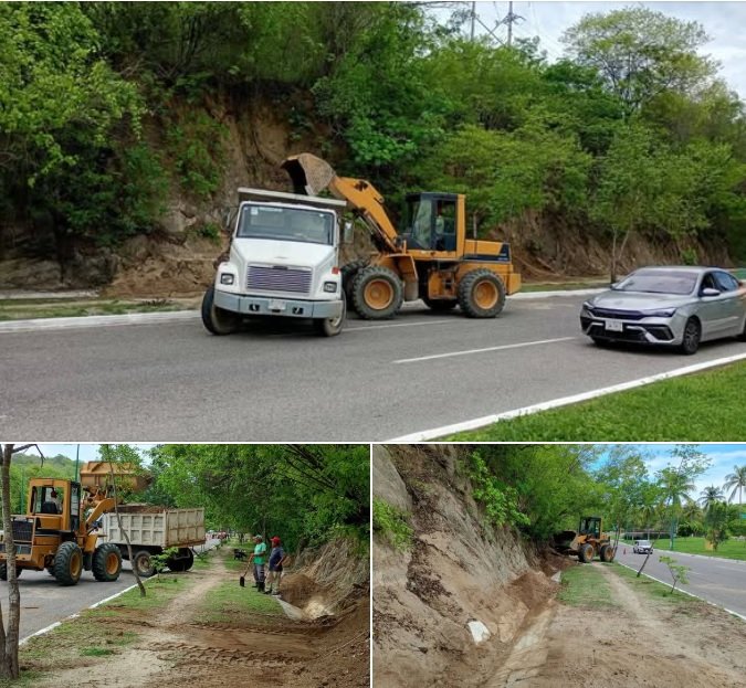 ersonal especializado del CIP Huatulco, con apoyo de maquinaria pesada,