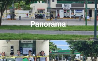 Trabajarores de la gasolinera Manzano cierre el servicio