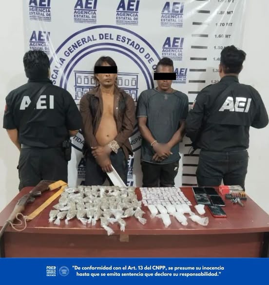 Asegura Fiscalía de Oaxaca más de 900 dosis de droga