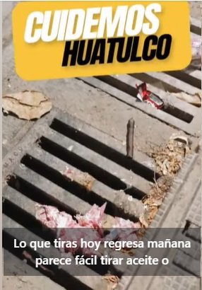 ¡El drenaje no es un basurero!