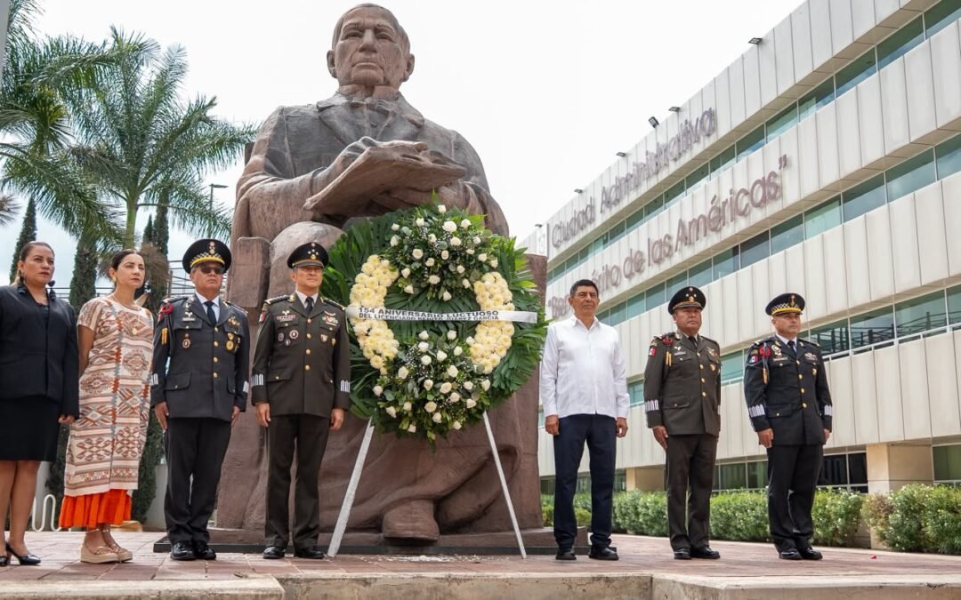 Encabeza Gobernador Salomón Jara ceremonia de Aniversario Luctuoso de Benito Juárez