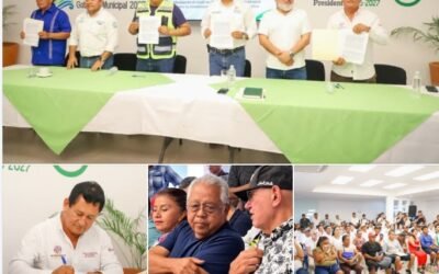 El director general del CIP Huatulco, Lorenzo Lavariega Arista, participó como testigo en la firma de la minuta de acuerdos con pobladores