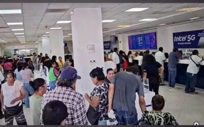 Largas filas para recuperar líneas telefónicas;